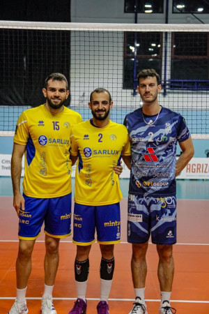 Marinfranco Agrusti e Fabio Curridori (Sarlux Sarroch), Davide Cester (Sav Trebaseleghe)