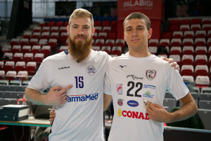 Matteo Zanini (Gabbiano Farmamed Mantova) e Andrea Sanguanini (Conad Reggio Emilia)