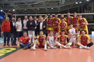 Conad Reggio Emilia esulta a fine partita