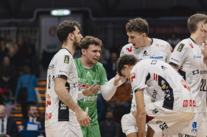 Il gruppo di Padova in partita. 