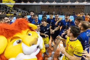 I giocatori di RAVENNA esultano a fine partita