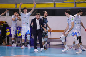 Esulta coach Di Tommaso
