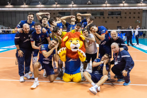 I giocatori di Ravenna esultano a fine partita
