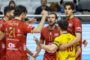 I giocatori di Ravenna festeggiano 