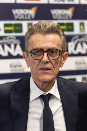 Lorenzetti nel prepartita