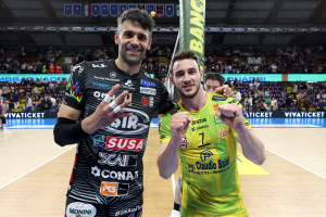 Sebastian Sol&eacute; e Fabio Balaso festeggiano le 400 presenze in SuperLega