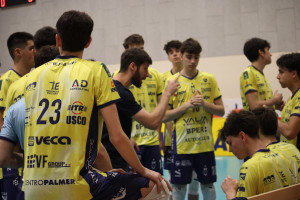 Un time-out di Modena, con Zanni che parla ai suoi