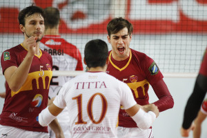Esultanza Roma Volley