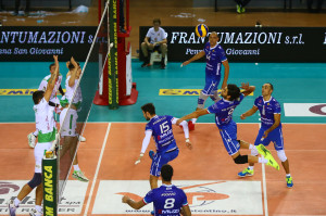 Attacco dello schiacciatore Paolo Luigi Di Silvestre - GoldenPlast Potenza Picena