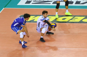 Difesa dello schiacciatore Roberto Pinali - GoldePlast Potenza Picena