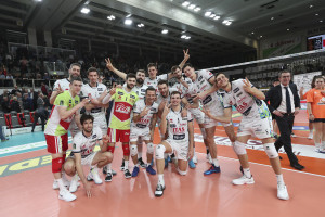 Esultanza finale Itas Trentino