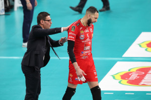 Chicco Blengini e il capitano Lube, Juantorena
