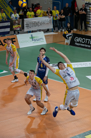 Mattia Boninfante in fase di alzata