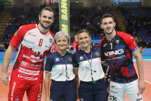 Brizard e Balaso con gli arbitri