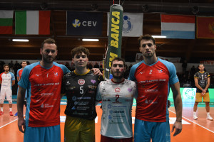 Riccardo Pinelli (Sviluppo Sud Catania), Lorenzo Esposito e Nicola Fortunato (Rinascita Lagonegro), Lorenzo Cottarelli (Sviluppo Sud Catania)