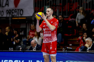 Francesco Comparoni in battuta.