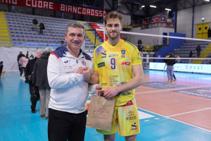 Ernastowicz, premiato come MVP a fine gara