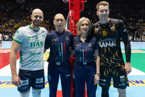 I due capitani della Finale, Riccardo Sbertoli e Rok Mozic